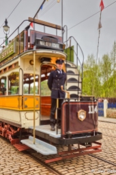 Conductor on the Walker Gate Tram
